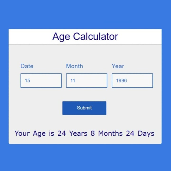 Age calculator app