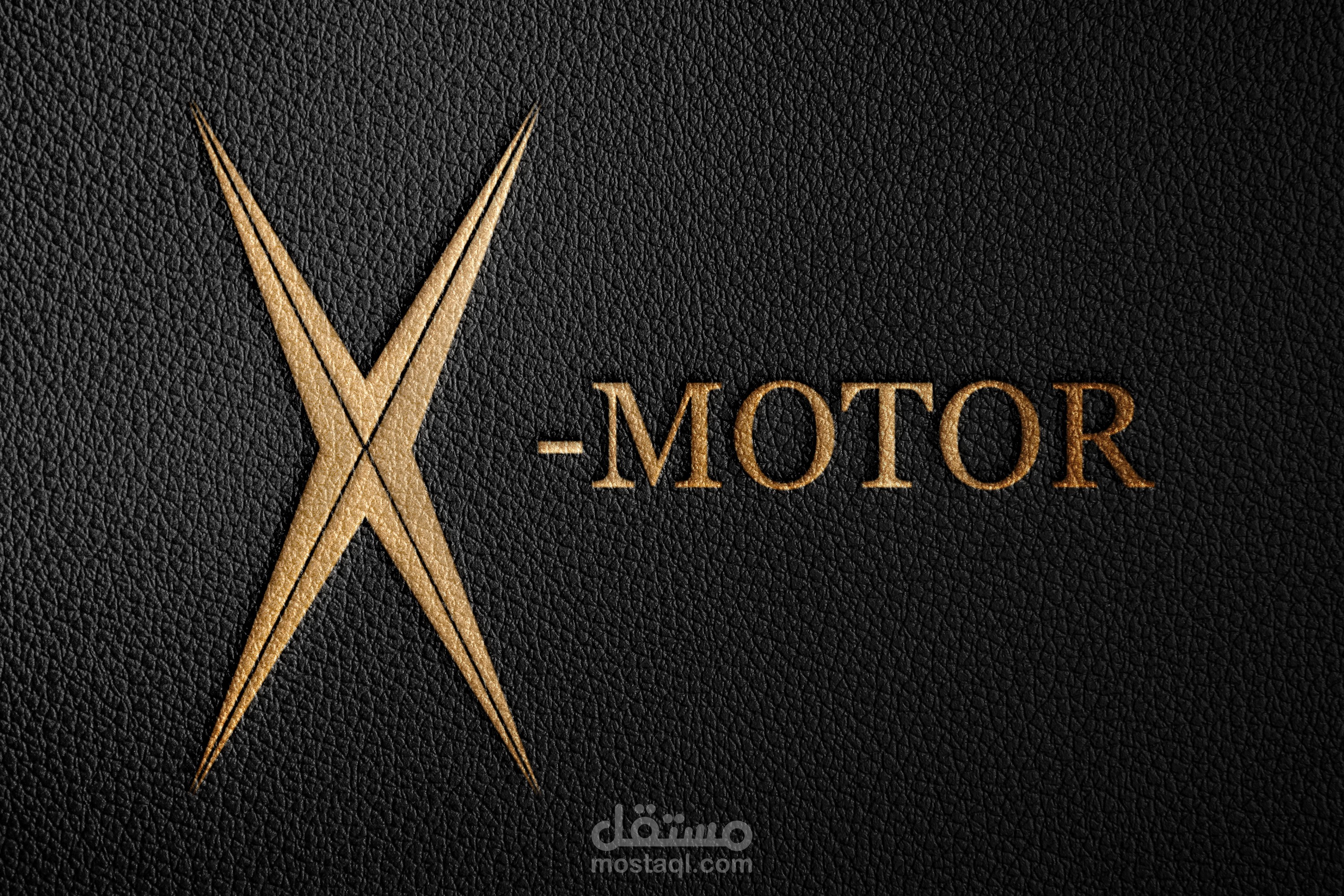 تصميم شعار لمتجر x-motor