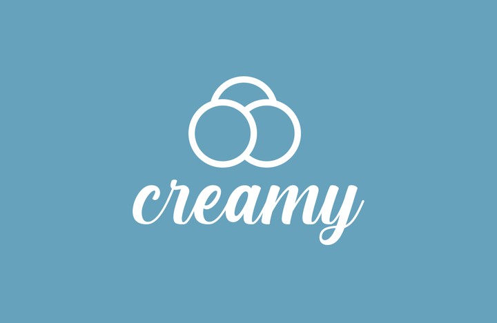 هوية بصرية لمحل ايسكريم creamy