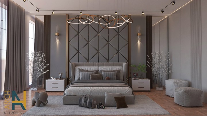 تصميم غرفة نوم ماستر-Designing for a master bed room