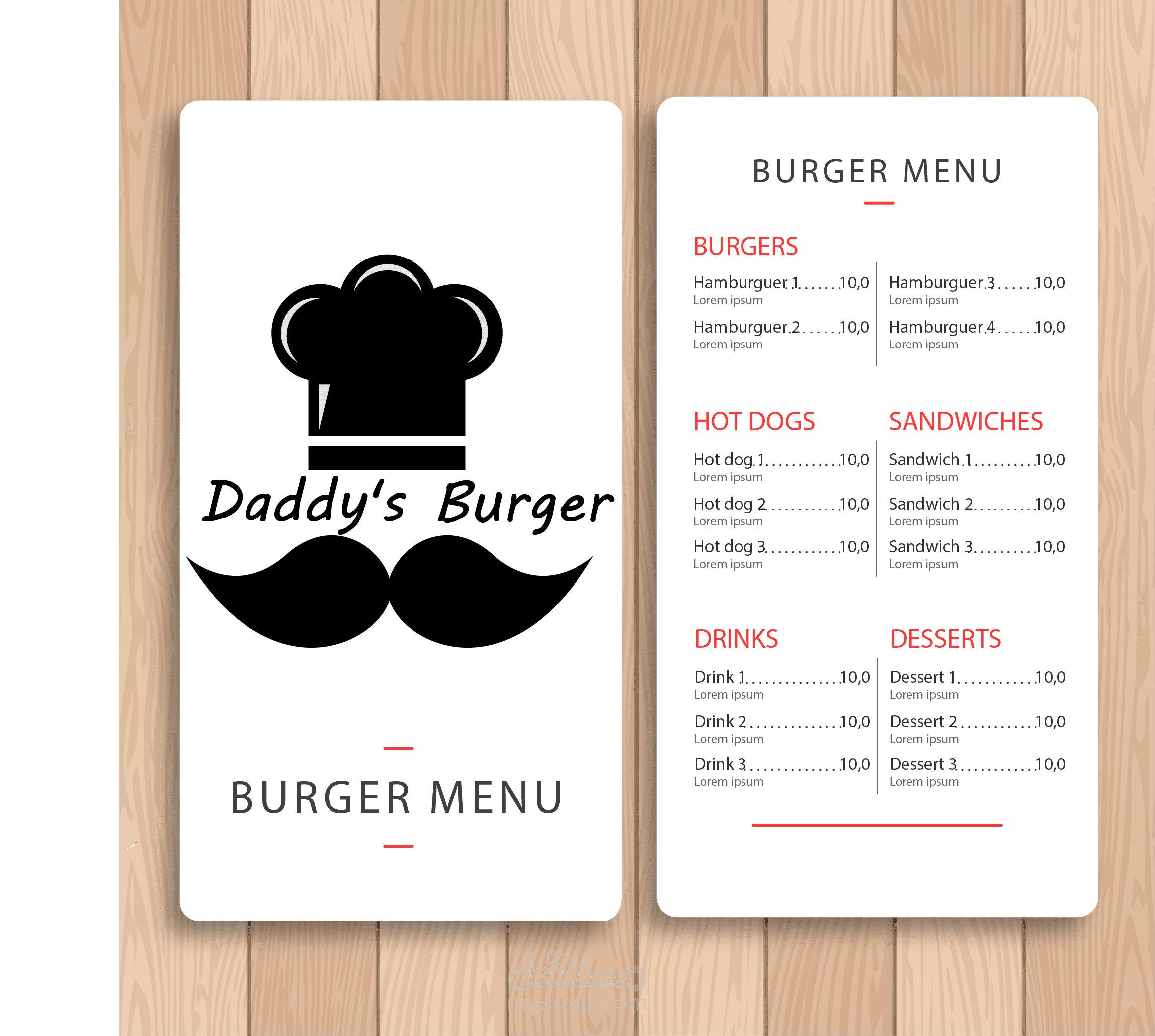 Restaurant Menu 