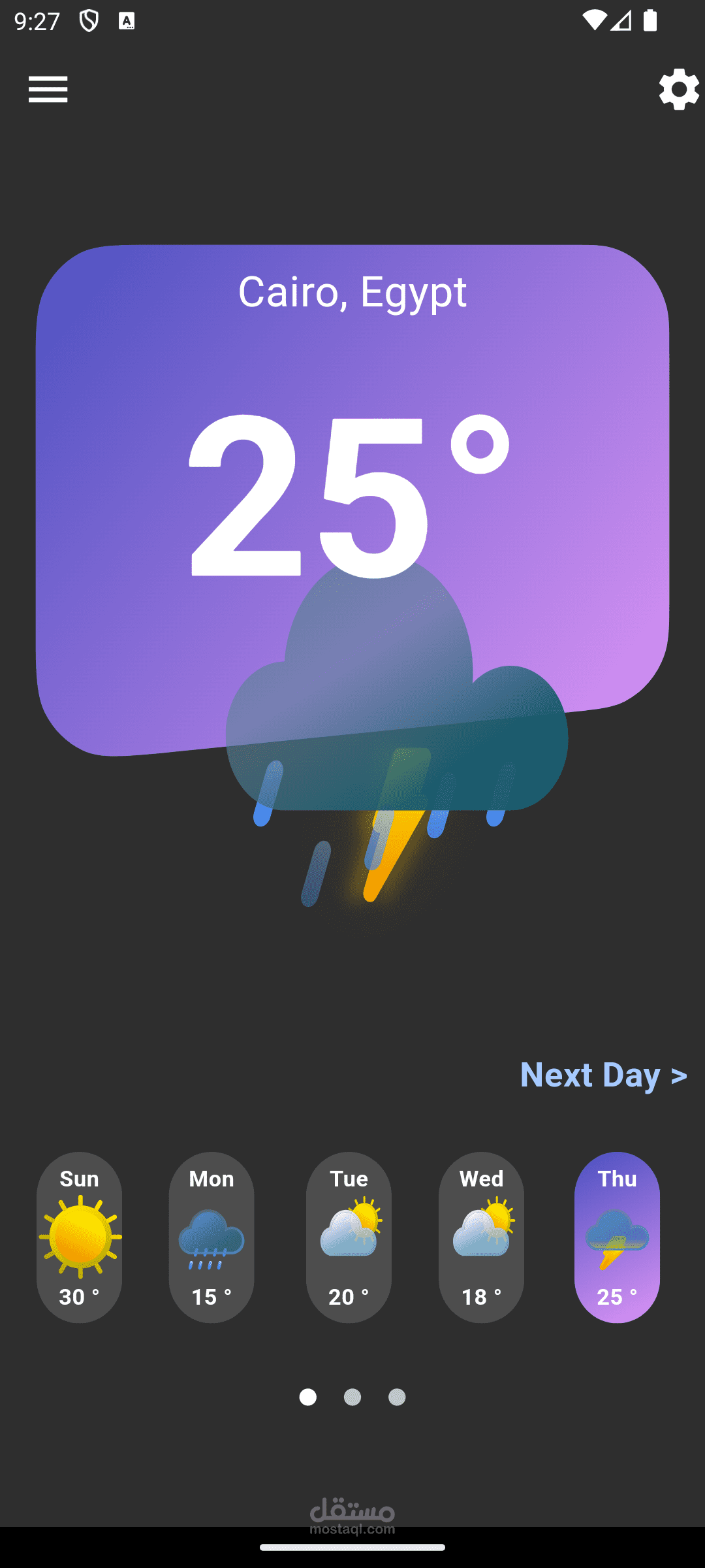 weather app