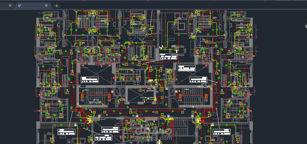 رسومات تنفيذية لأعمال كهربية / Electrical Shop Drawing