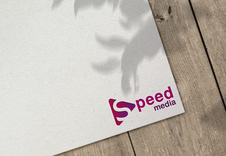 تصميم شعار شركة speed media