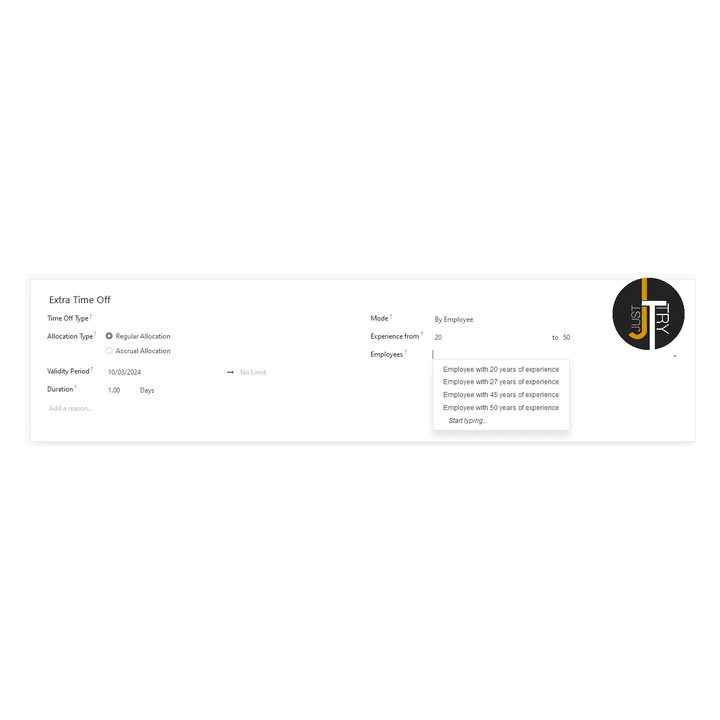 Leave Allocation Based On Experience