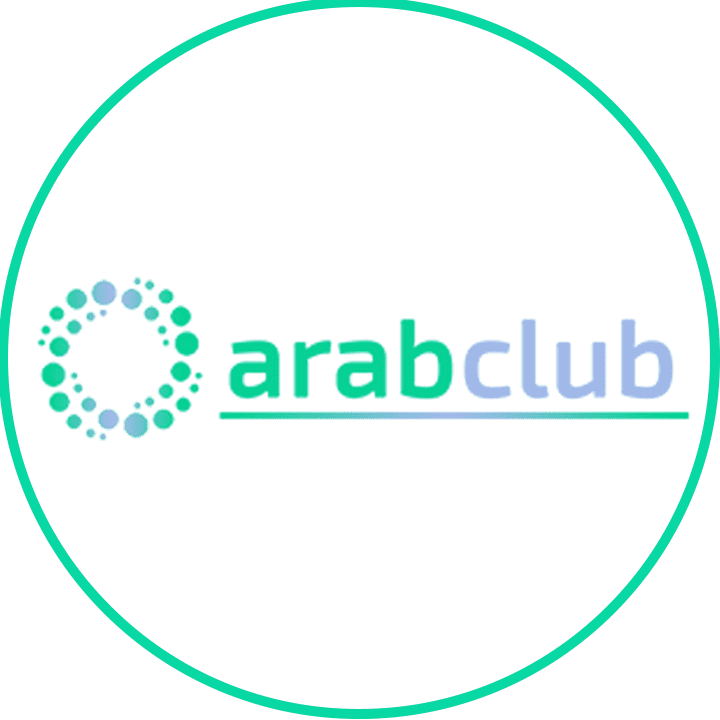 تصاميم  شعار مع سوشيال ميديا لشركة arab club