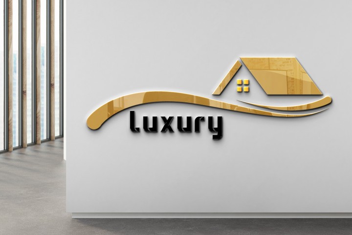 لوجو شركة luxury للتشطيبات والعقارات