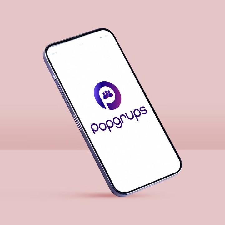 logo for popgrup "app and website"I