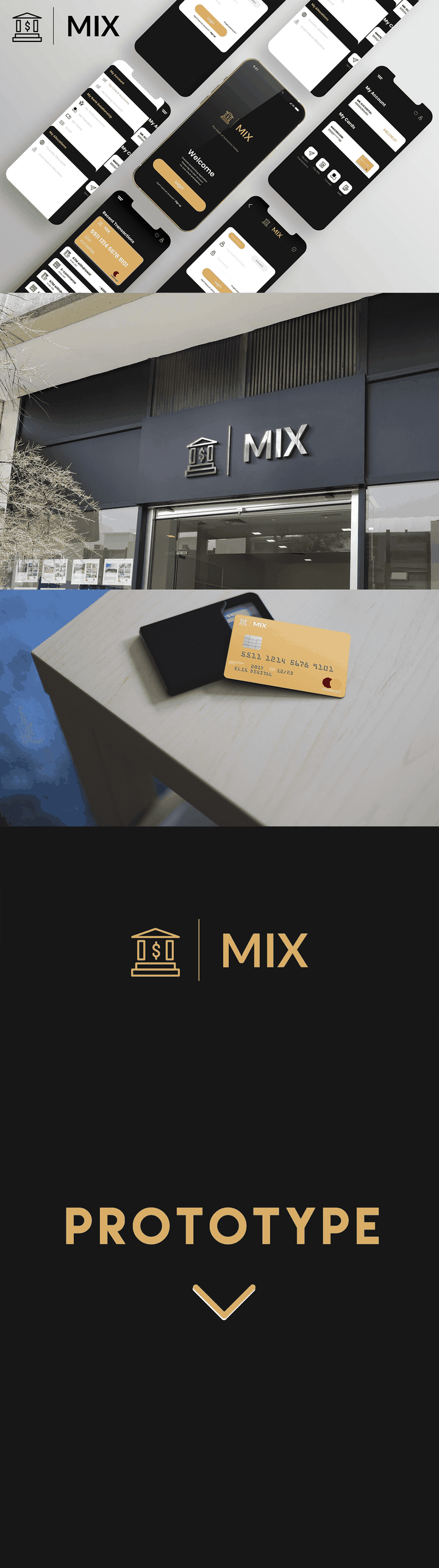 العلامة التجارية - Mix Bank (UI / UX Full Project)