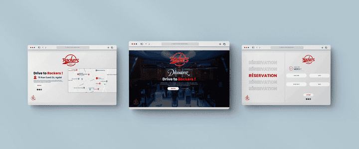 تصميم المواقع - Rockers rest bar (UI/UX Project)