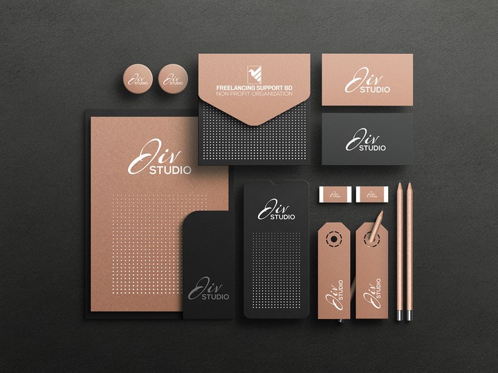 ( identity stationery design   تصميم الهوية البصرية للقرطاسية )