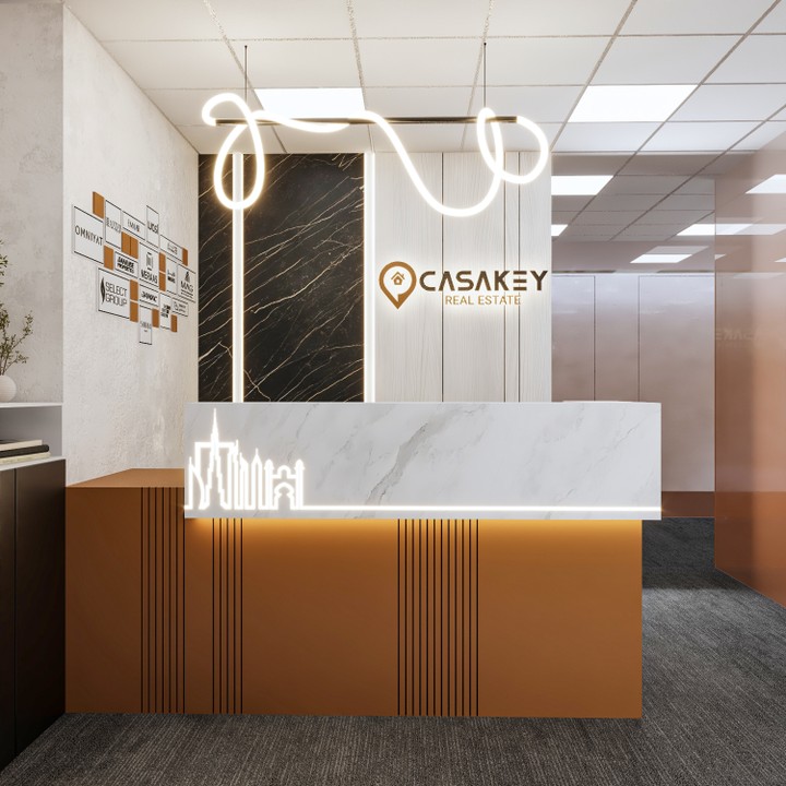 (تصميم مكتب لشركة Casa Key Real Estate)-Office design for Casa Key Real Estate