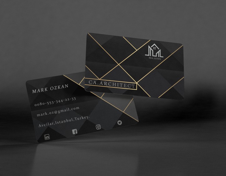 Business Card Design for Architect - تصميم بطاقة عمل لمهندس معماري