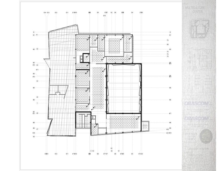 ( ceiling shop drawing) مخططات نفيذيه لمشروع ثقافي