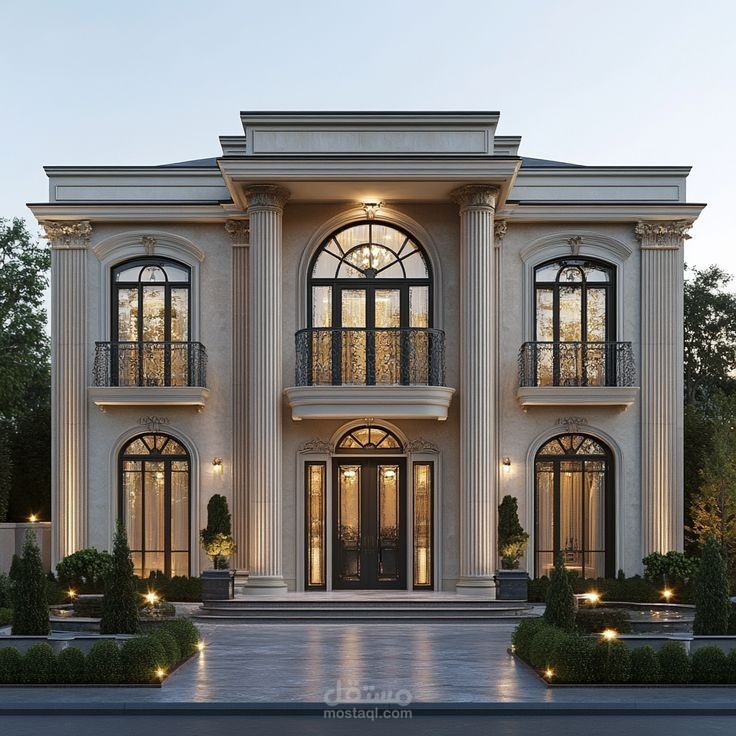 تصميم فيلا . بطابع كلاسيكي