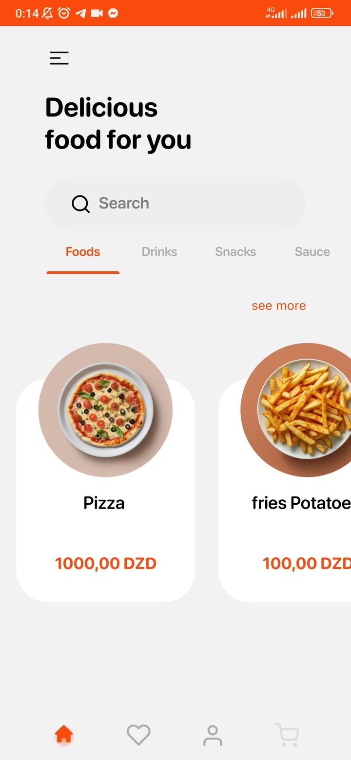 Food delivery app