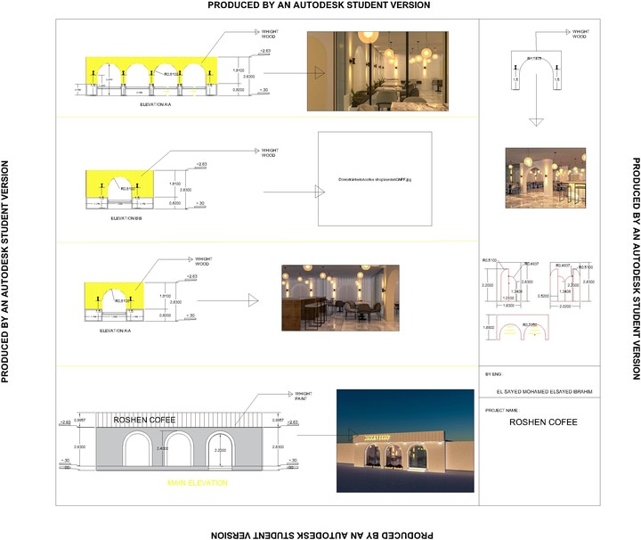 SHOP DRAWING FOR COFFE SHOP