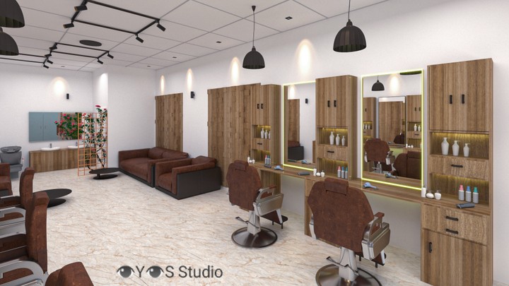 Interior design for barber shop