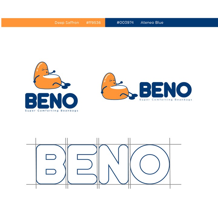 Beno beanbags visual identity design