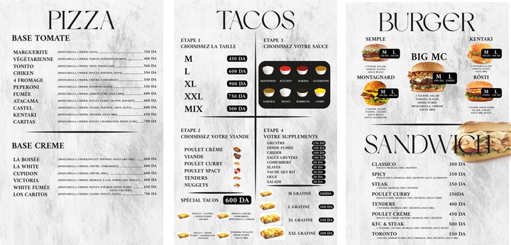 menu design (mc squad tacos)