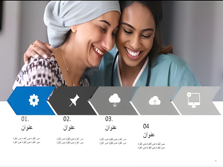 قالب بوربوينت الشفاء لإدارة المشاريع عربي متعدد الاستخدامات