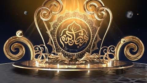فديو لقالب تهنئة رمضان الترويجى - الذهبى