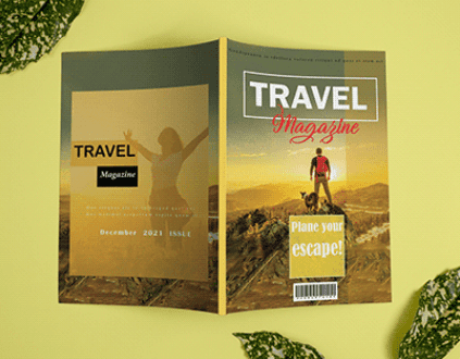 Travel magazine cover