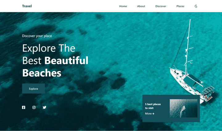 Travel Agency Landing Page (Travel)