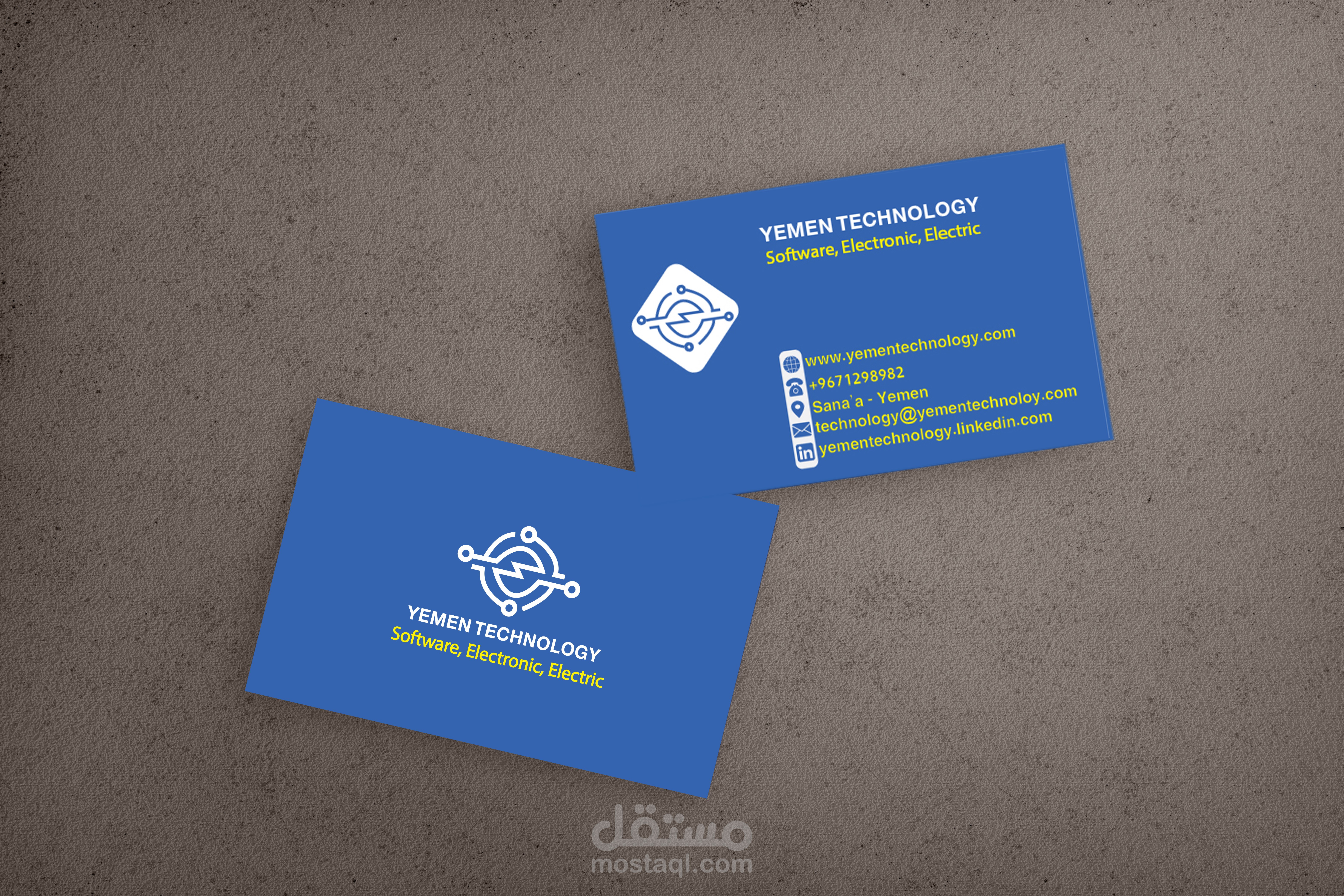 تصميم بطاقة عمل (business card)