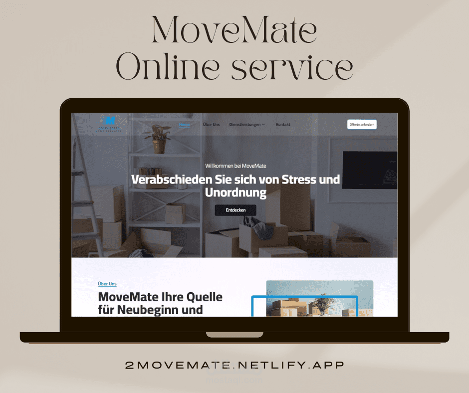 Online Services Ordering website - MoveMate