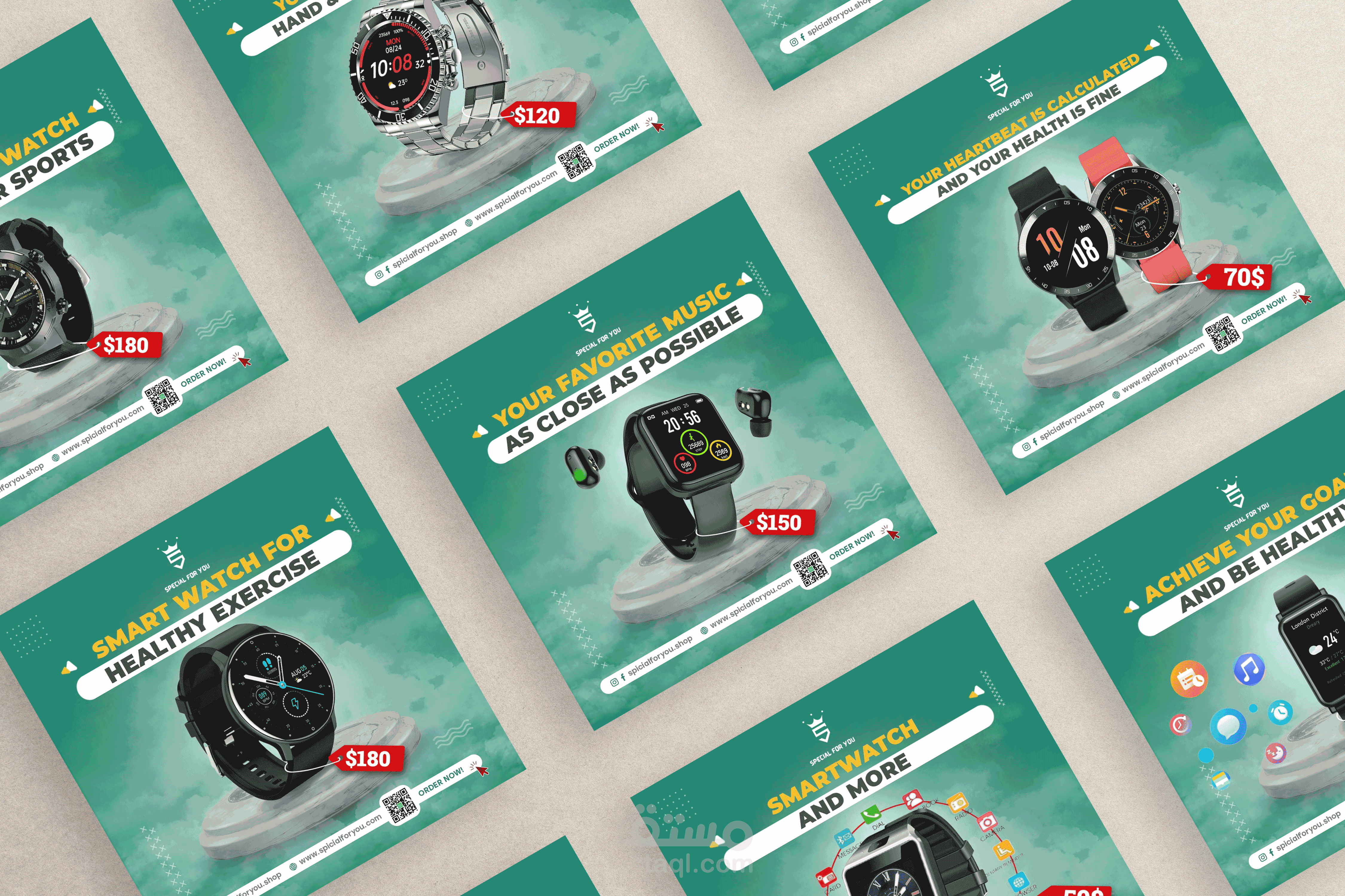 تصاميم سوشيال ميديا ـ ساعات ـ Modern Watches ـ لمتجر special for you