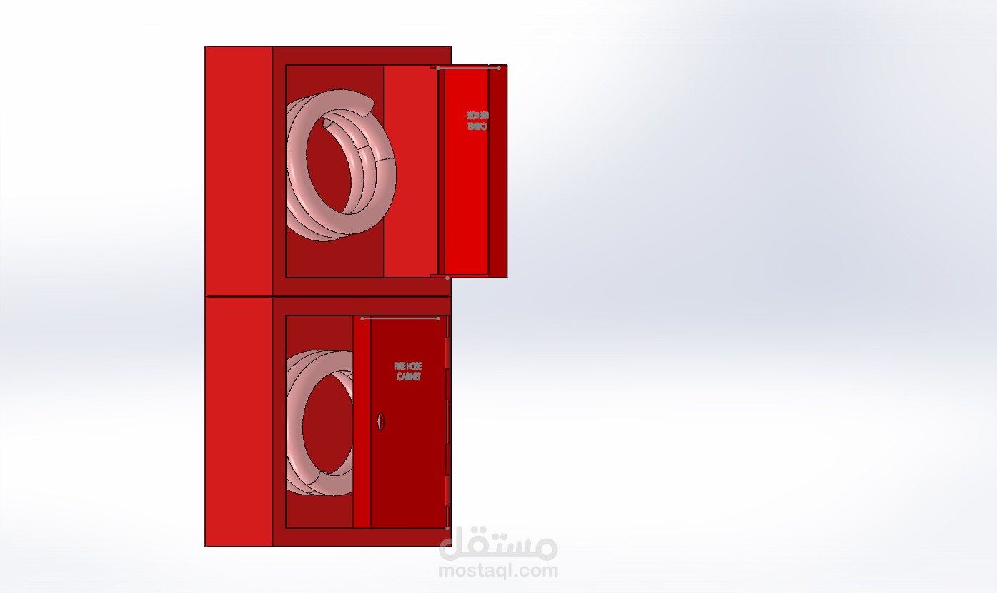 خزانة مزدوجة لخرطوم مكافحة الحريق Double Cabinet