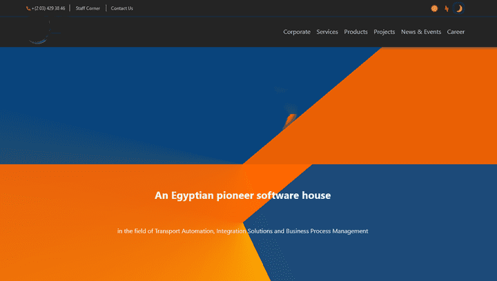 redesign a software company wesite