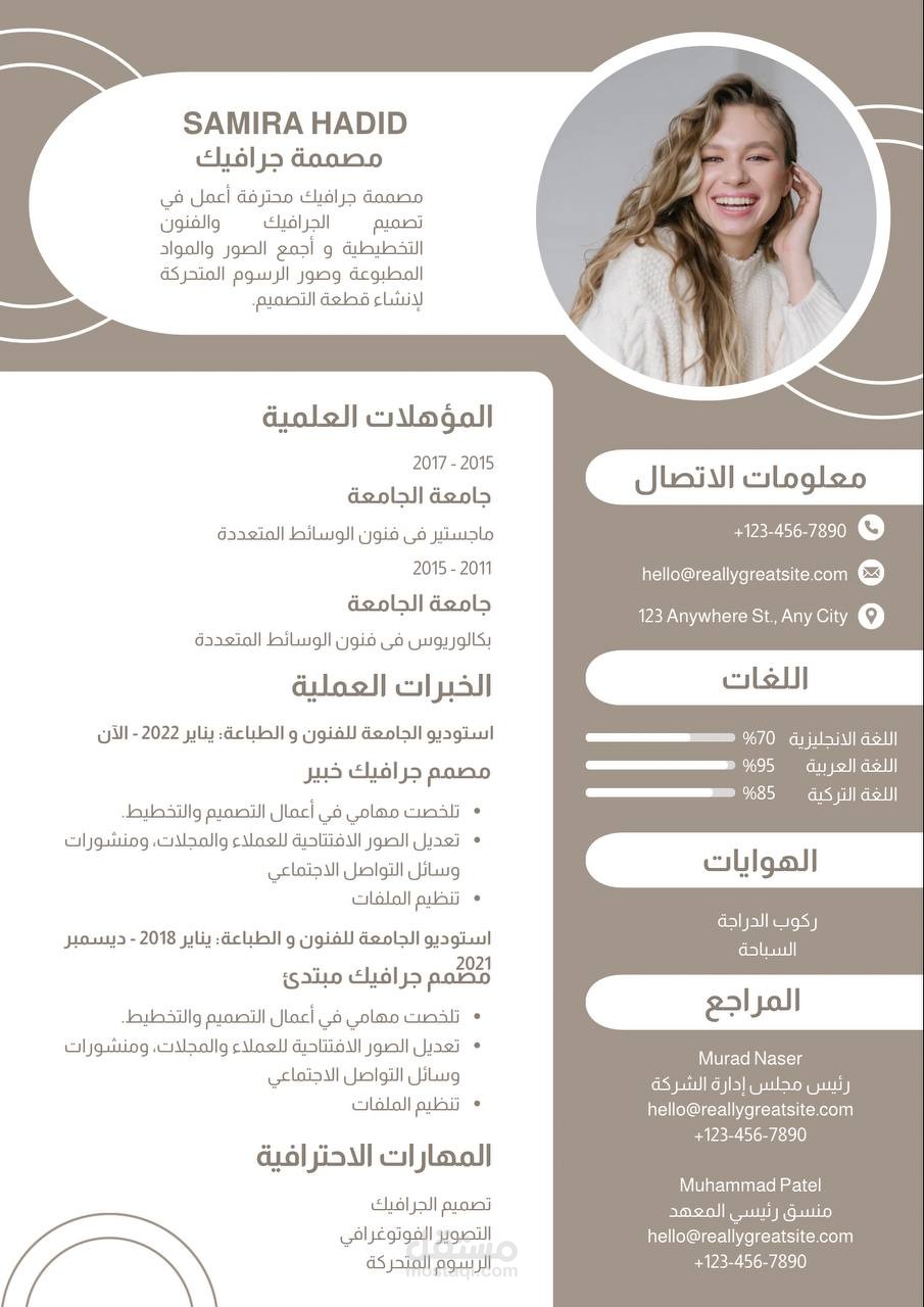 عمل CV