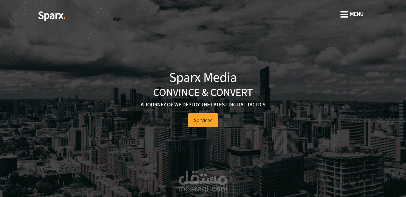 شركة sparx media موقع تعريفي عن الشركة