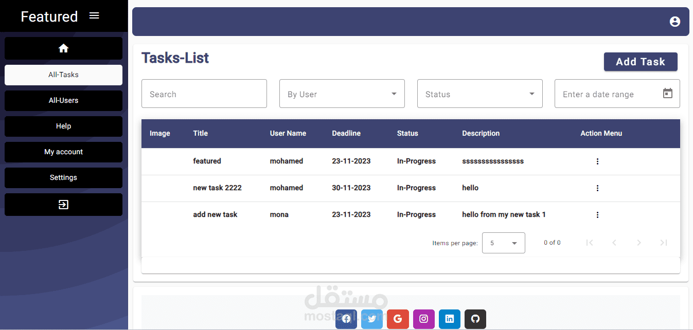 task managment | مستقل