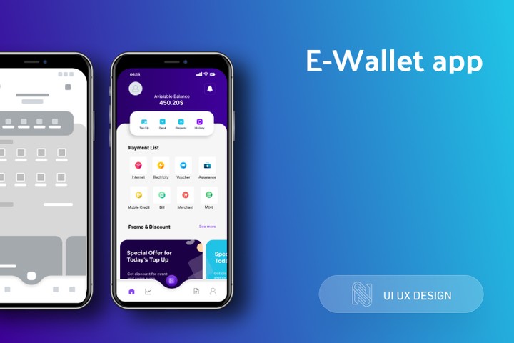 E-wallet - تطبيق المحفظة الرقمية