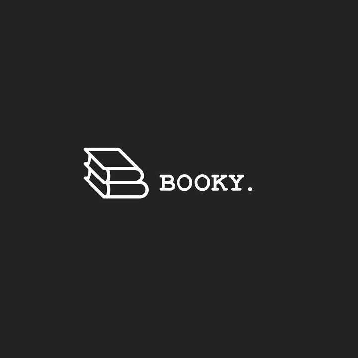 logo design , for BOOKY , reading app