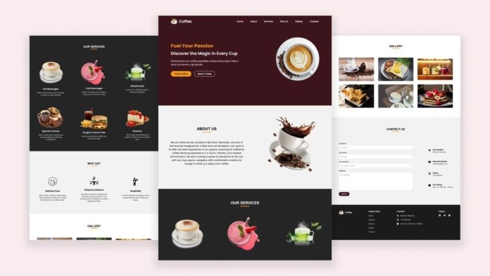 Create A Responsive Coffee Website in HTML and CSS