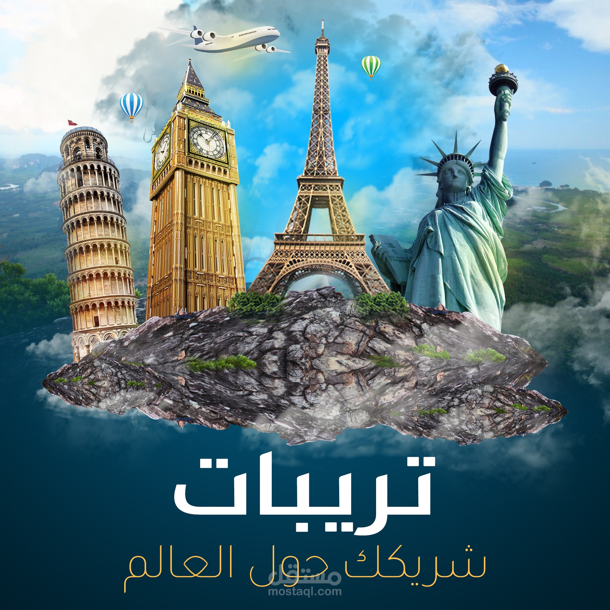 تصميم سوشيل ميديا لشركة طيران