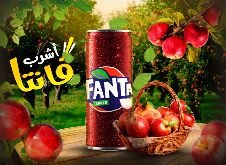 تصميم سوشيال ميديا لشركة Fanta