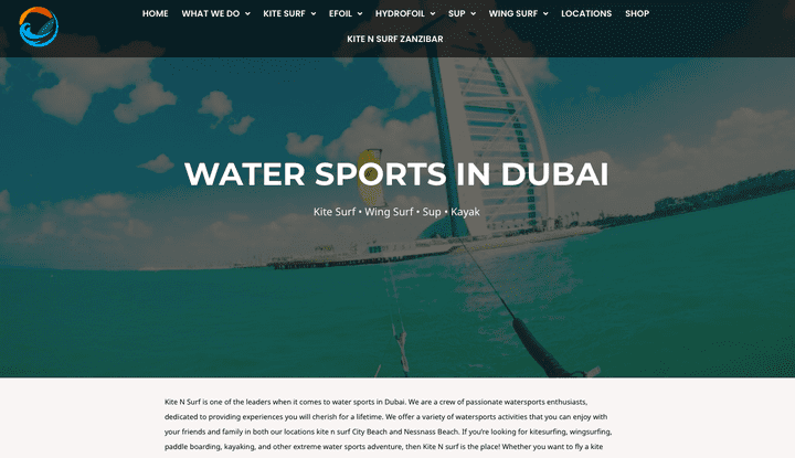 Kite N Surf a leader water sports activities in Dubai and UAE