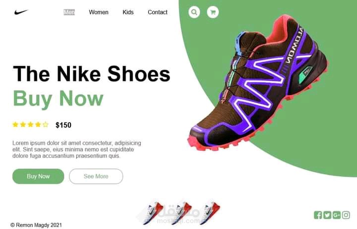 Shoes landing page