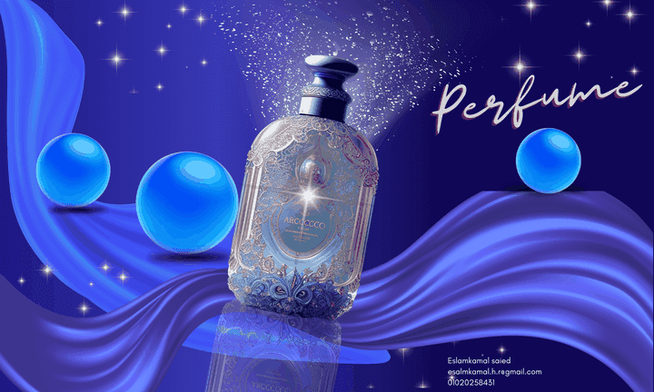 "إعلان عطر أنيق بتصميم احترافي"