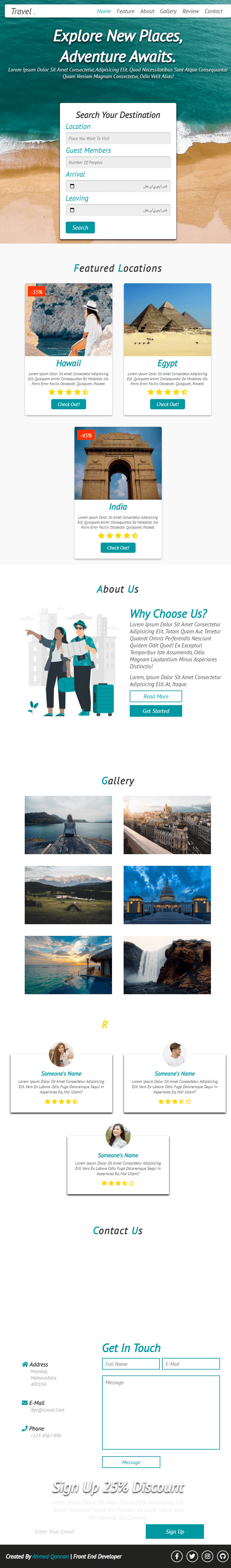 Travel Website