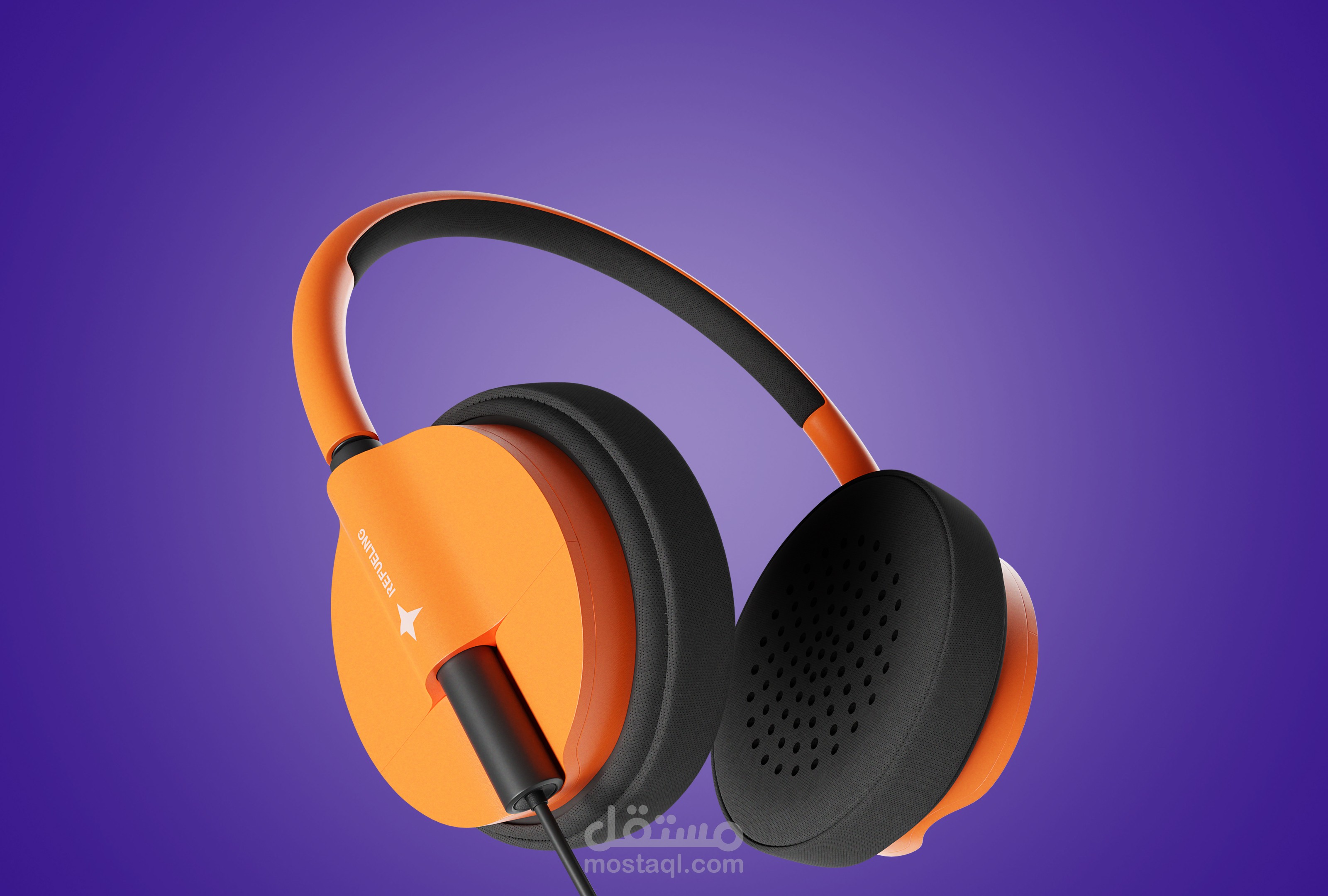 تصميم سماعة كمبيوتر 3D Headphone