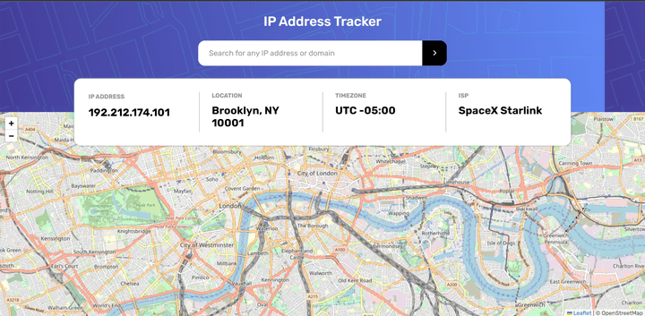 IP Address Tracker