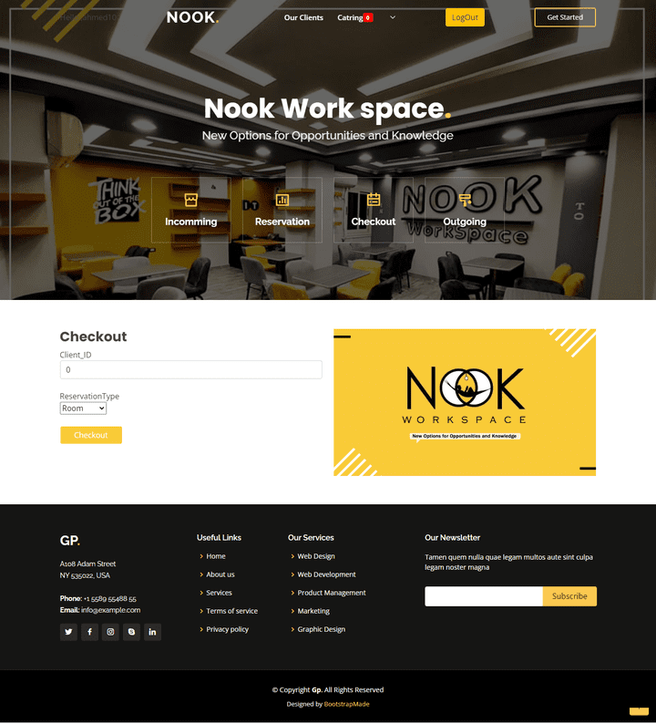 Co-working Space Management Website