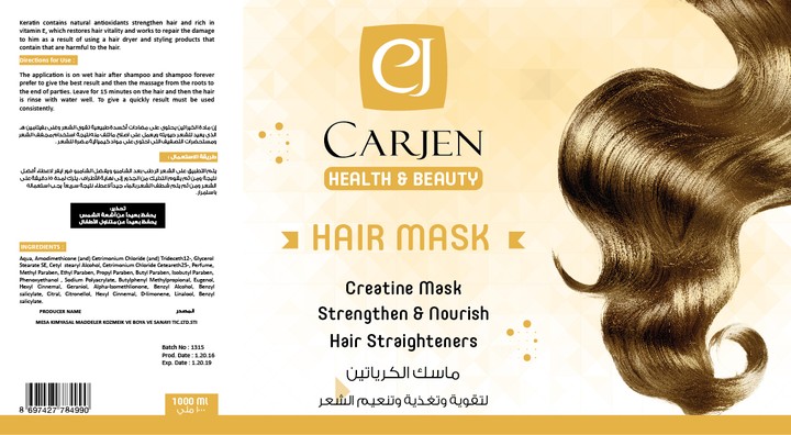 Hair Mask Package Design