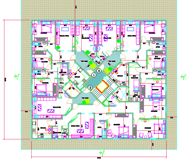 مقترح تصميم عمارة سكنية